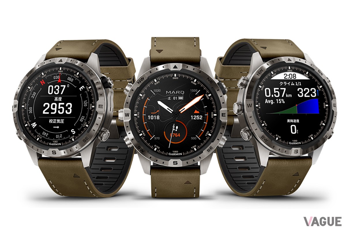 コンパスをあしらったチタンベゼル、フッ素ゴムをライニングしたレザーバンドが雰囲気たっぷりの「Adventurer」