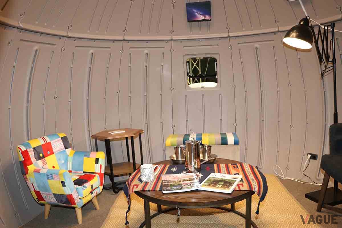 EZDOME JAPANの組み立て式ハウス「EZDOME HOUSE」の内部