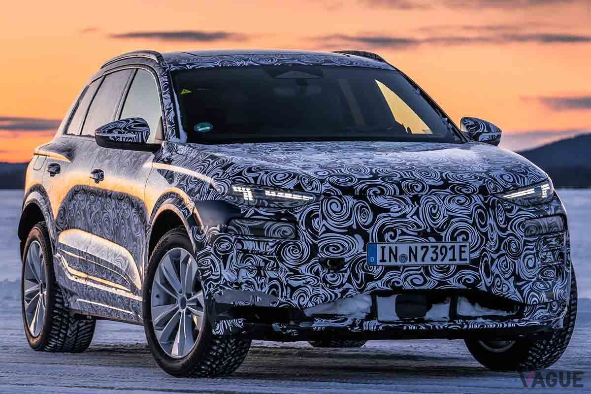北極圏でのテスト走行をおこなうアウディ新型「Q6 e-tron」プロトタイプ