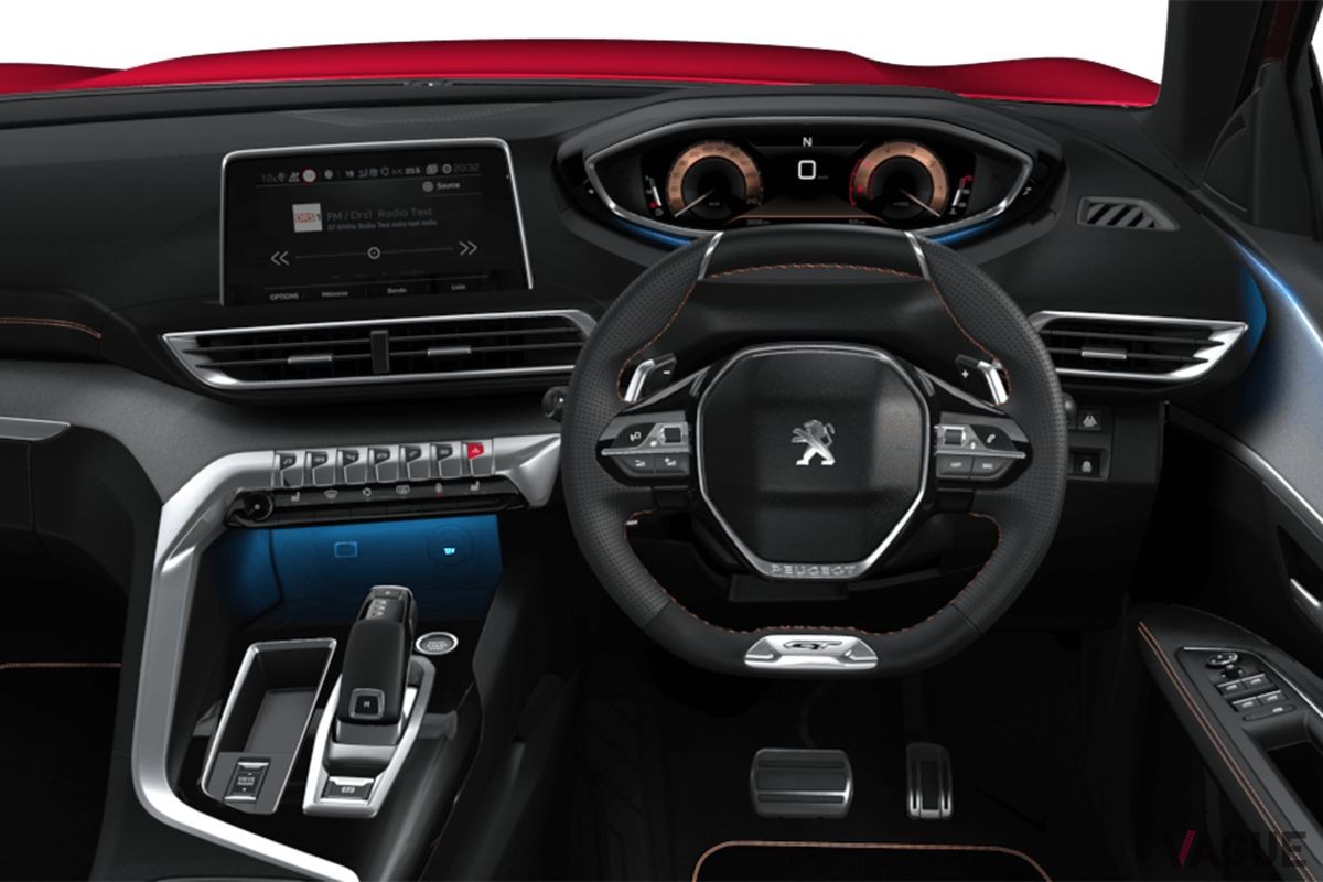 プジョー「3008 GT BlueHDi 」に設定された特別仕様車「ブラックパック」のインテリア