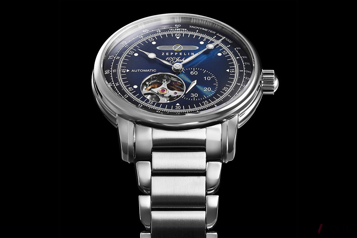 ドイツ時計の「ツェッペリン」から誕生した、「ZEPPELIN OPEN HEART AUTOMATIC - JAPAN BLUE-」