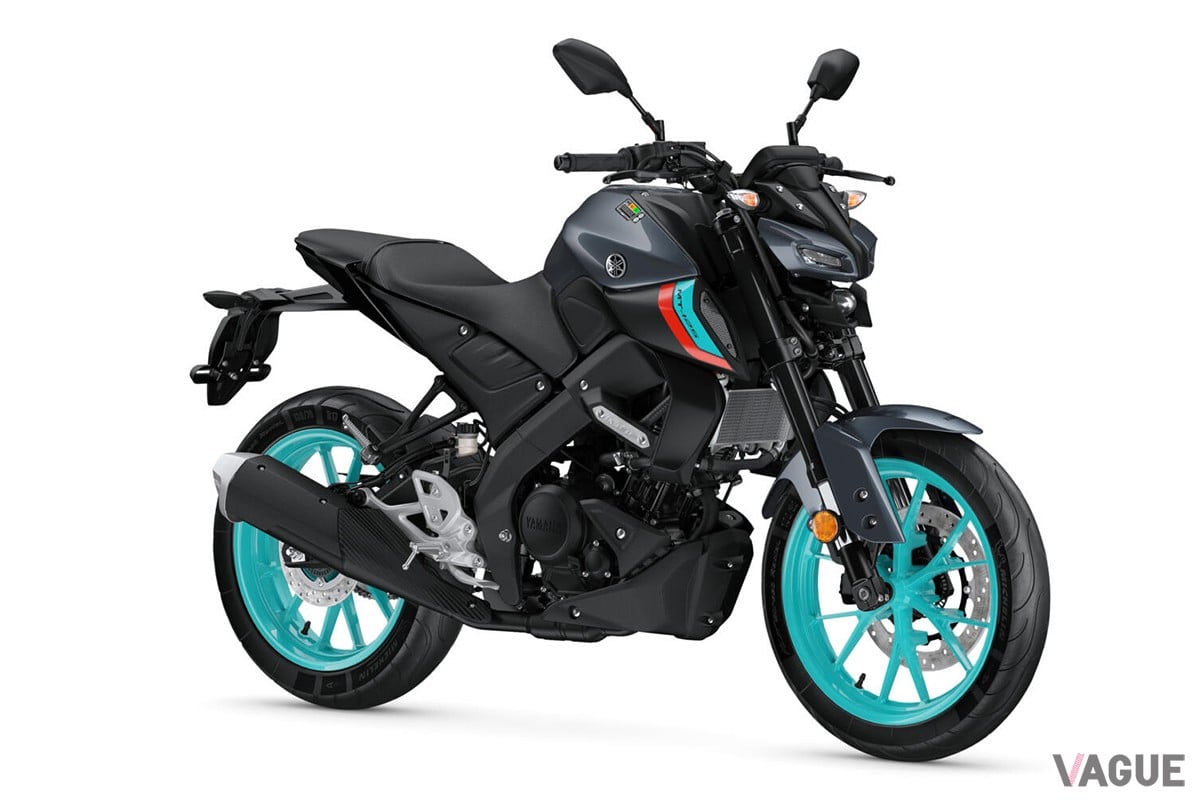 戦闘的なマスクとやや前方に着座するライディングポジションで、スポーツライディングを楽しめそうなヤマハ「MT-125」（写真は海外仕様）