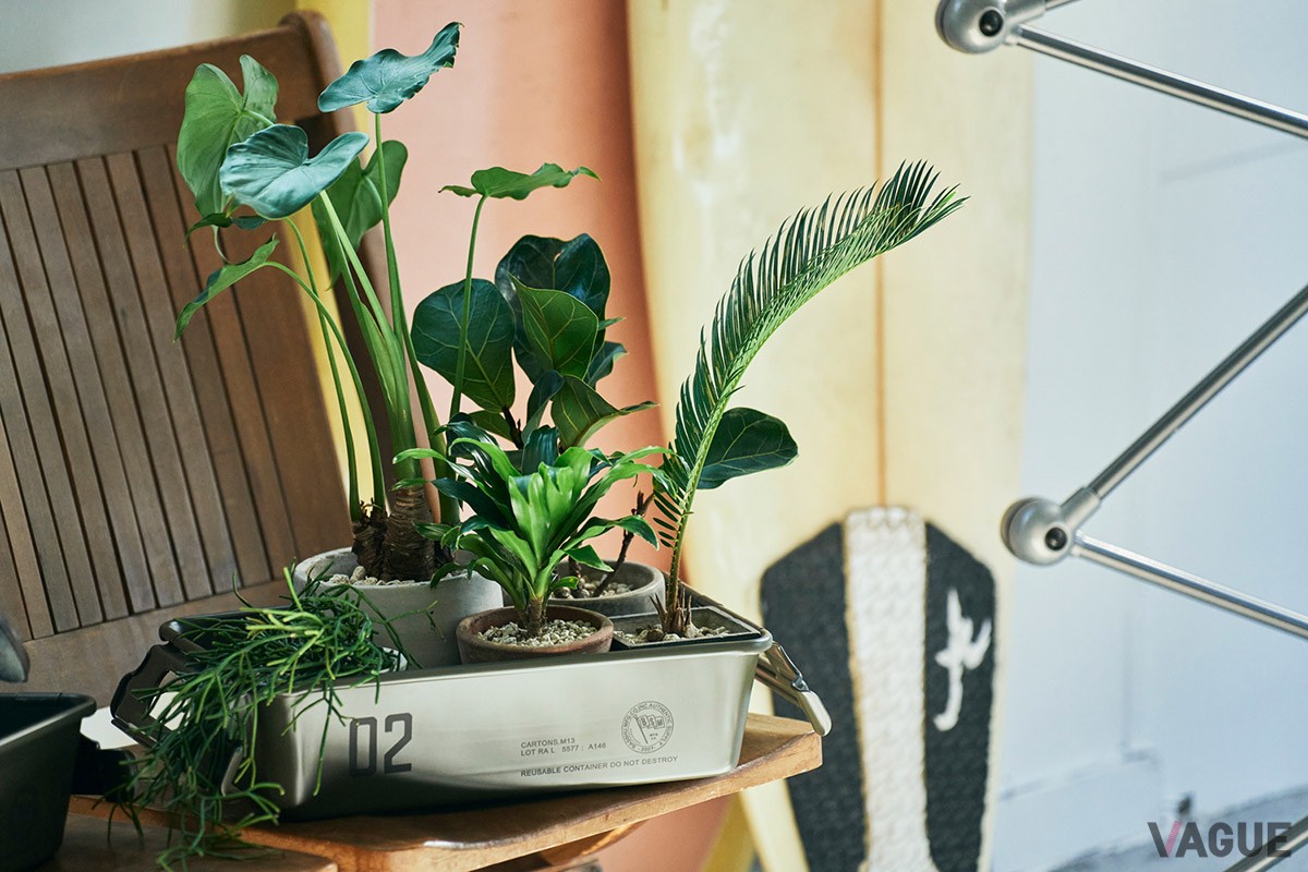 世界のユーザーに愛されている東洋スチールの工具箱「M-8」をバッシュが別注。丈夫でシンプルなデザインに、ミリタリーなロゴプリントは映える