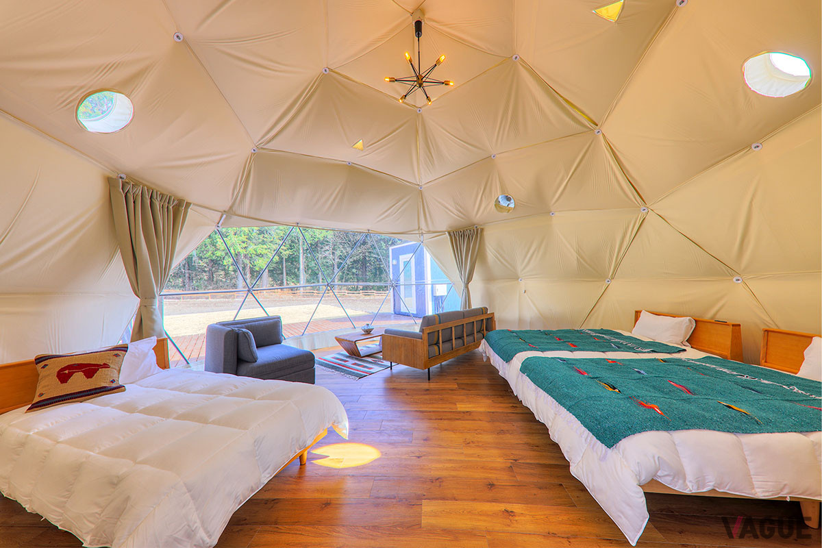 いずれの部屋も冷暖房完備で居住性が高く、季節を問わず快適に過ごせるのも魅力