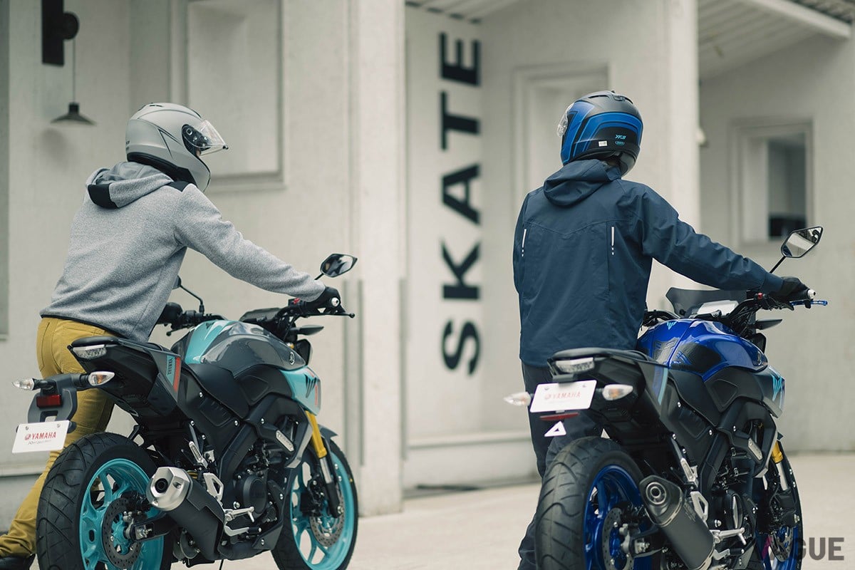 戦闘的なマスクとやや前方に着座するライディングポジションで、スポーツライディングを楽しめそうなヤマハ「MT-125」（写真は海外仕様）