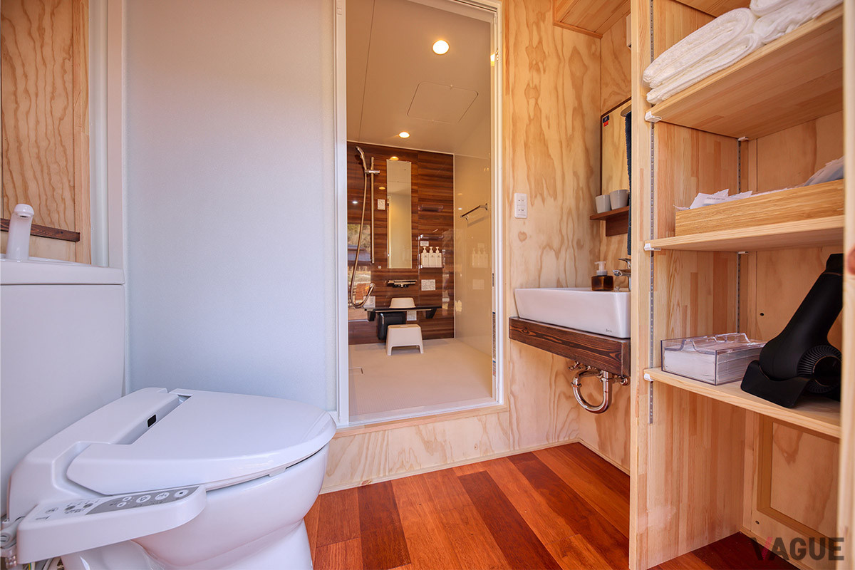 独立したトイレを完備