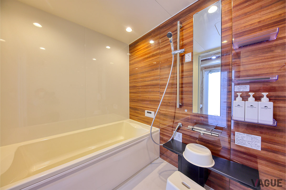 バスルームは各棟に用意される