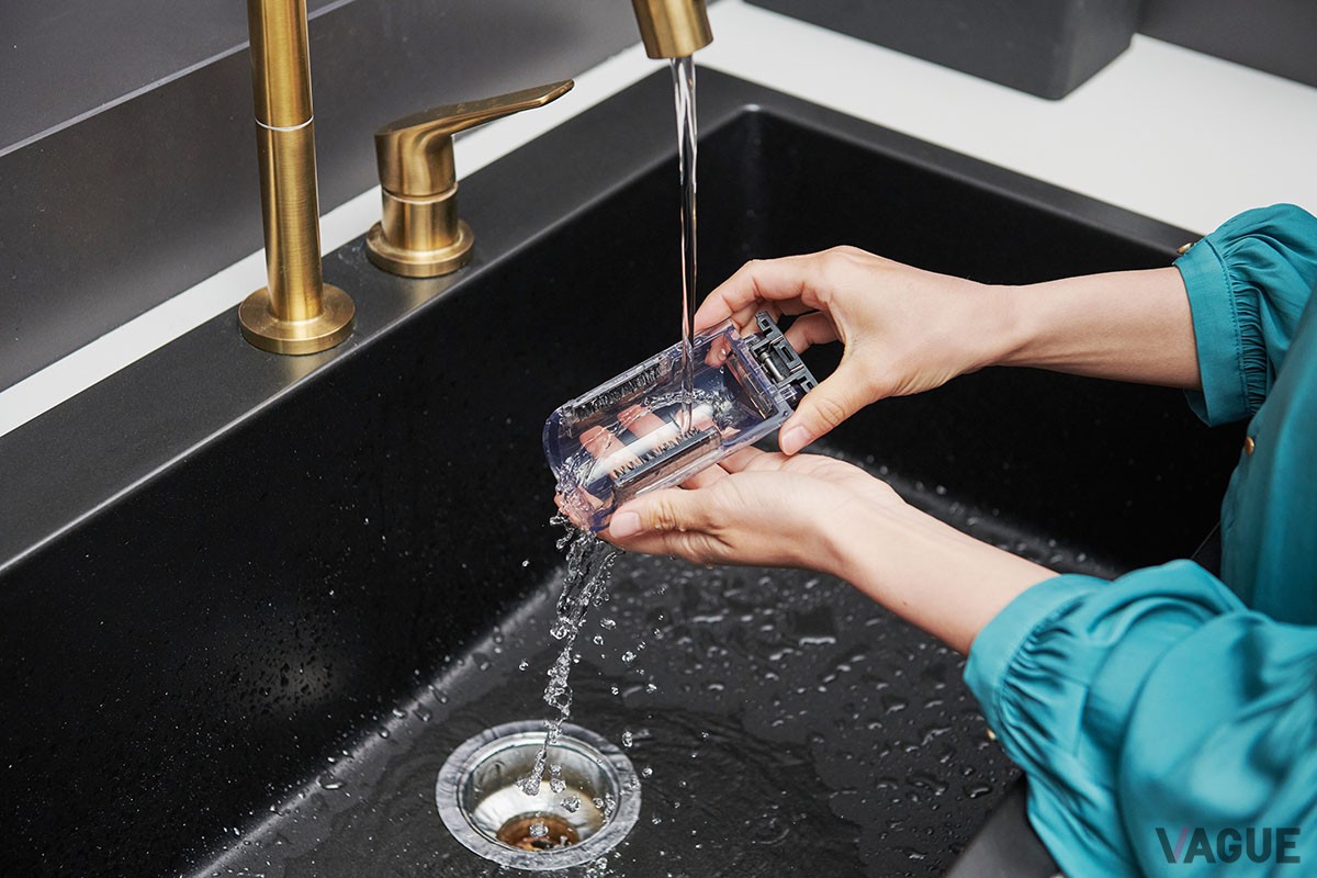 ダストカップとフィルターを取り外して水洗いすることが可能