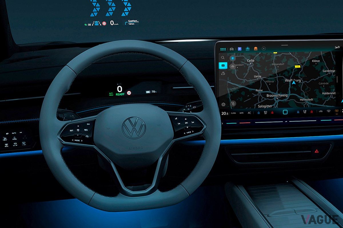 まもなく世界初公開されるVW「ID.7」のインテリア