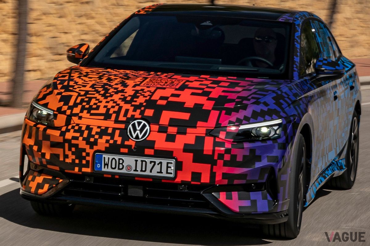 まもなく世界初公開されるVW「ID.7」（プロトタイプ）