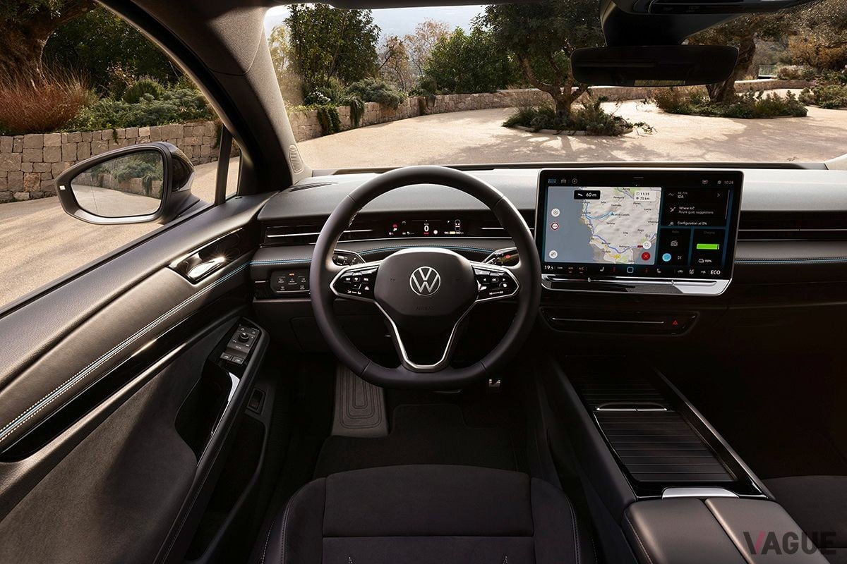 2023年4月に世界初公開されたVWの新型EVセダン「ID.7」のインテリア