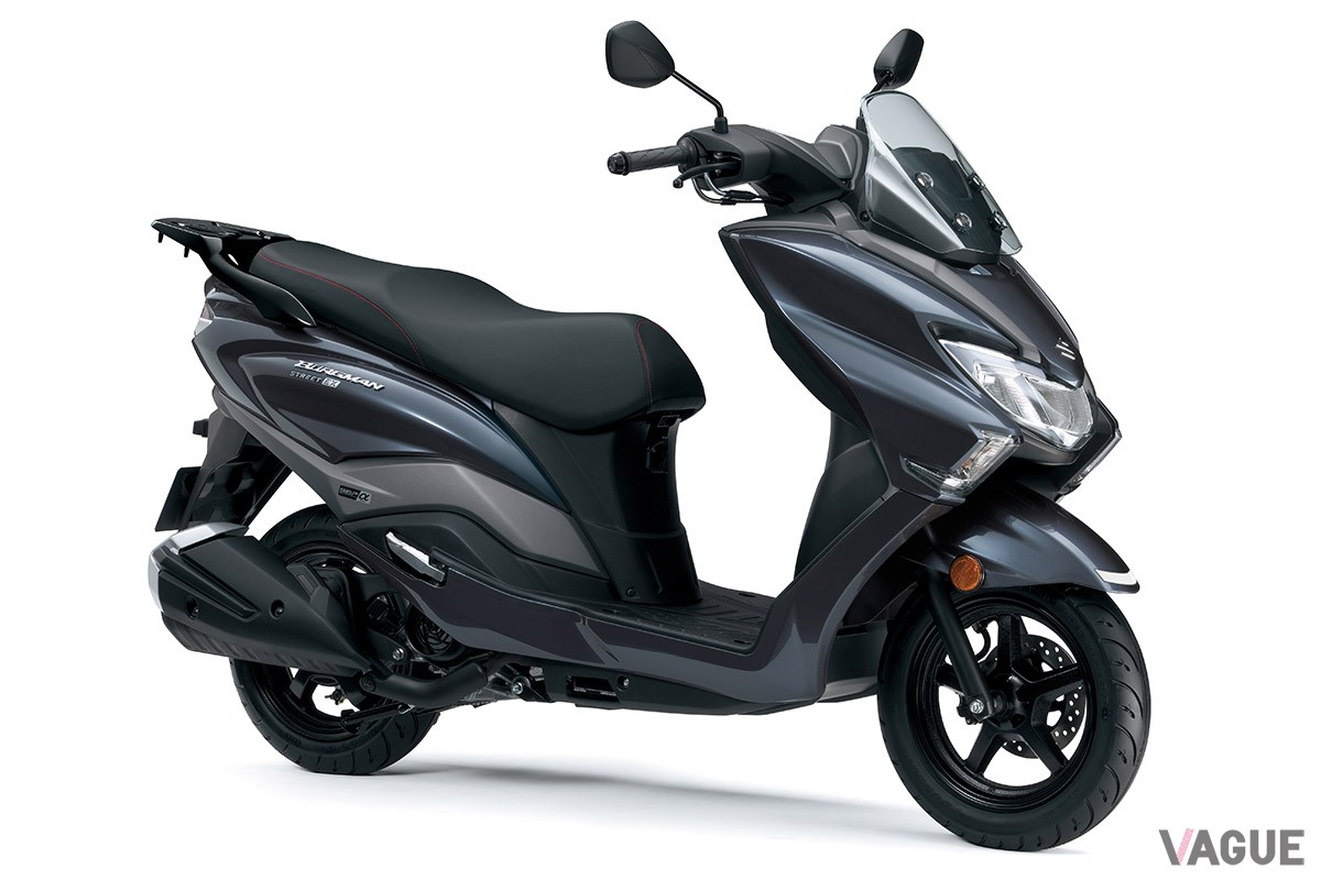 125ccクラスでありながらワンランク上の車格で、コストパフォーマンスにも優れるスズキの新型スクーター「バーグマンストリート125EX」