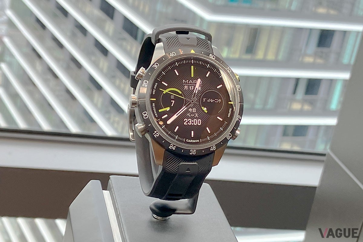 ランナーに支持される「MARQ Athlete (Gen 2)」。ベゼルには、リカバリータイムとVO2maxスケールを表示し、パフォーマンスと進捗状況の確認が可能