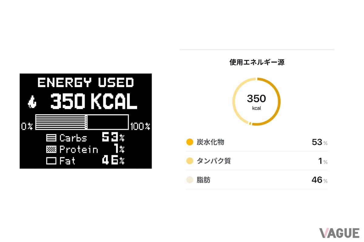 加速度センサーを備えることで、心拍数や距離、消費カロリーなどを計測