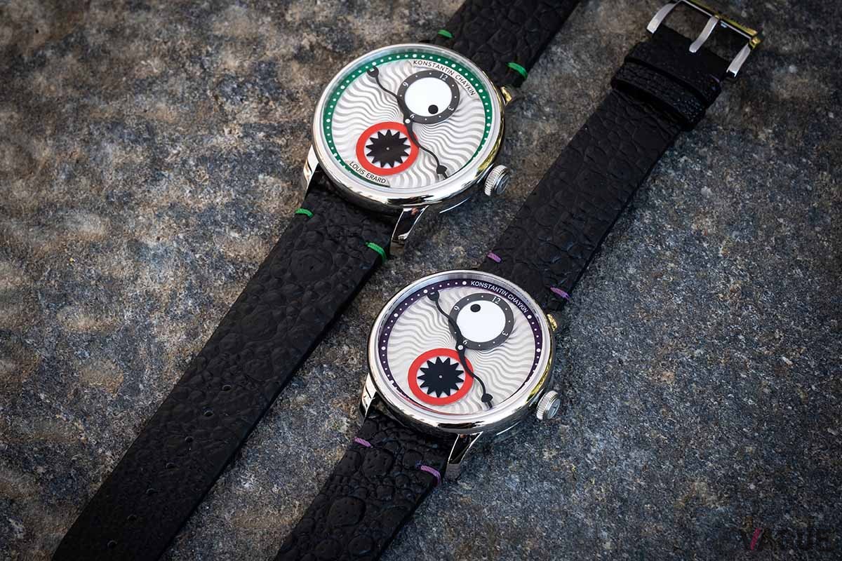 ケースサイズとカラーの異なる2モデルをラインナップ。2つが並ぶとまるで親子や兄弟のように見える