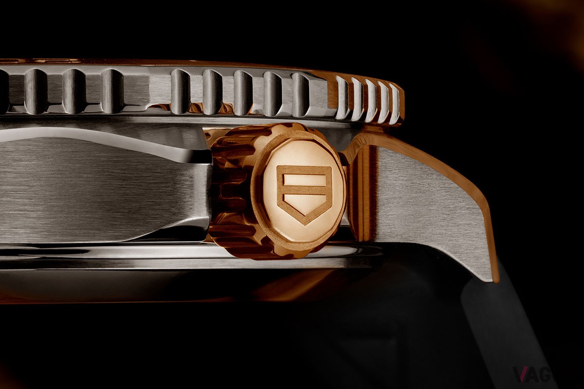 タグ・ホイヤー「スティール＆ゴールド」（ブラックダイヤル×ローズゴールド）