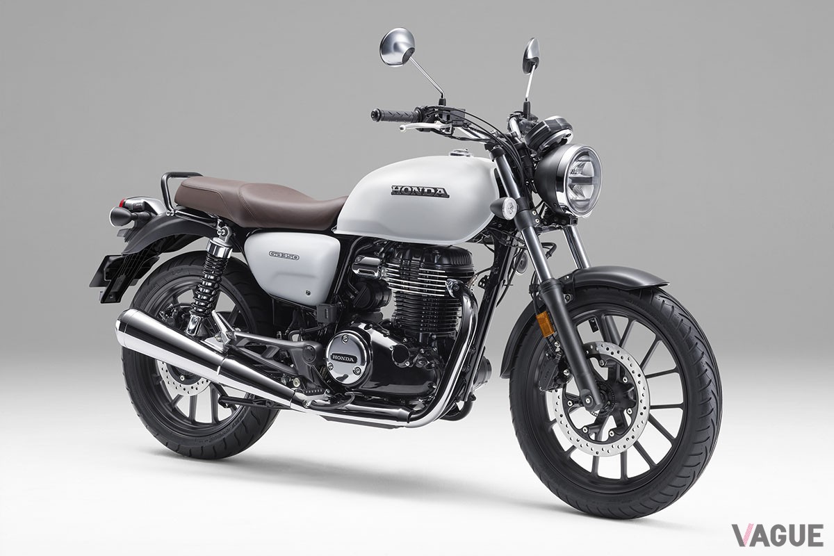 カジュアルなイメージの車体色“マットパールグレアホワイト”を新設定したホンダ「GB350」