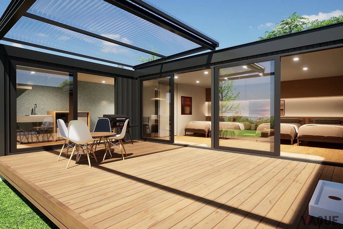 良質なぶどうの産地として知られる大分県の安心院町に、全棟にプライベートガーデンがついたグランピング施設「GLAMP CABIN-グランキャビン-安心院」が誕生