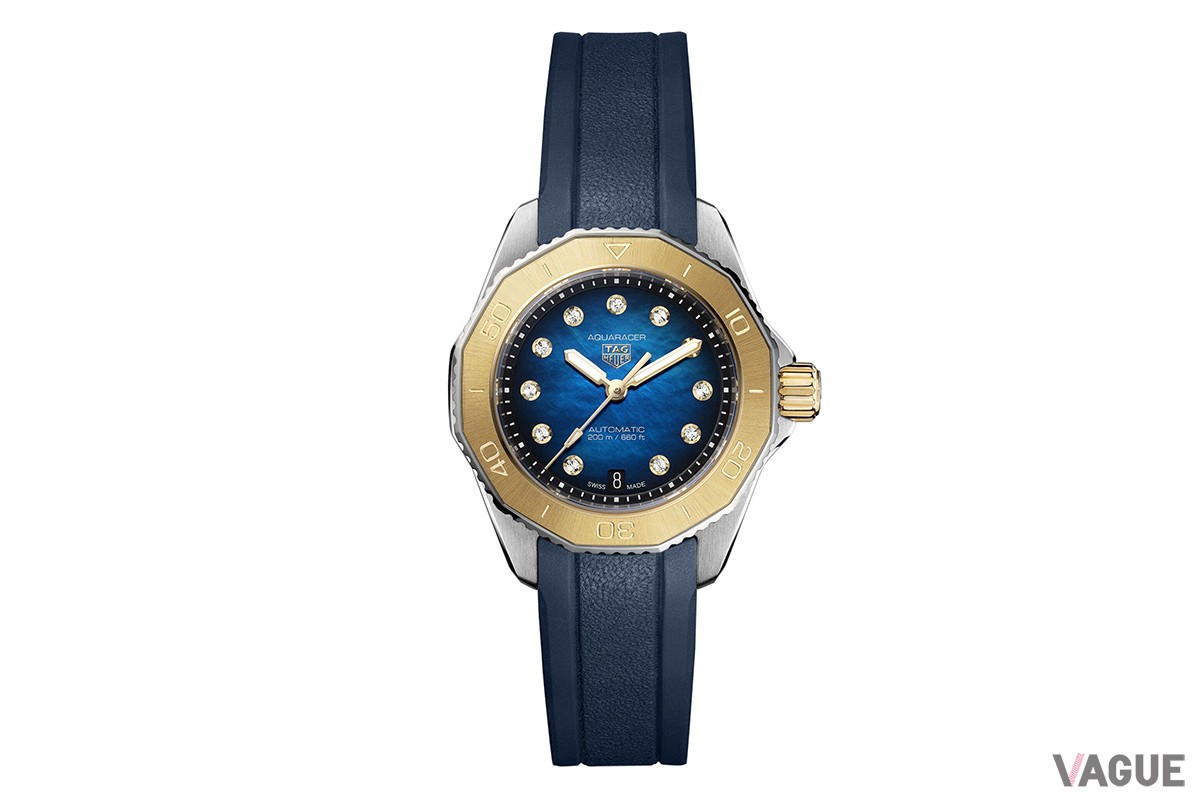 タグ・ホイヤー「スティール＆ゴールド」（ブラックダイヤル×ローズゴールド）30mm