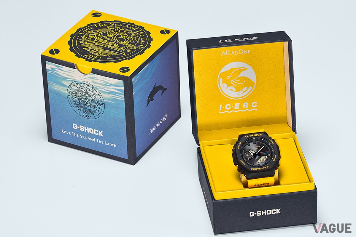 八角形ベゼルの「GA-B2100K」は、厚さ11.9mmの薄型ケースによる腕馴染みのよさが魅力。暗所で一定時間が過ぎると表示を消す“パワーセービング機能”が備わっており、パワーセービング状態の場合は、フル充電からソーラー発電なしでも約18ヵ月の駆動が可能