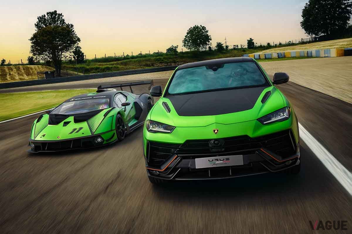 ランボルギーニ新型「ウルス・ペルフォルマンテ エッセンツァSCV12」と「エッセンツァSCV12」