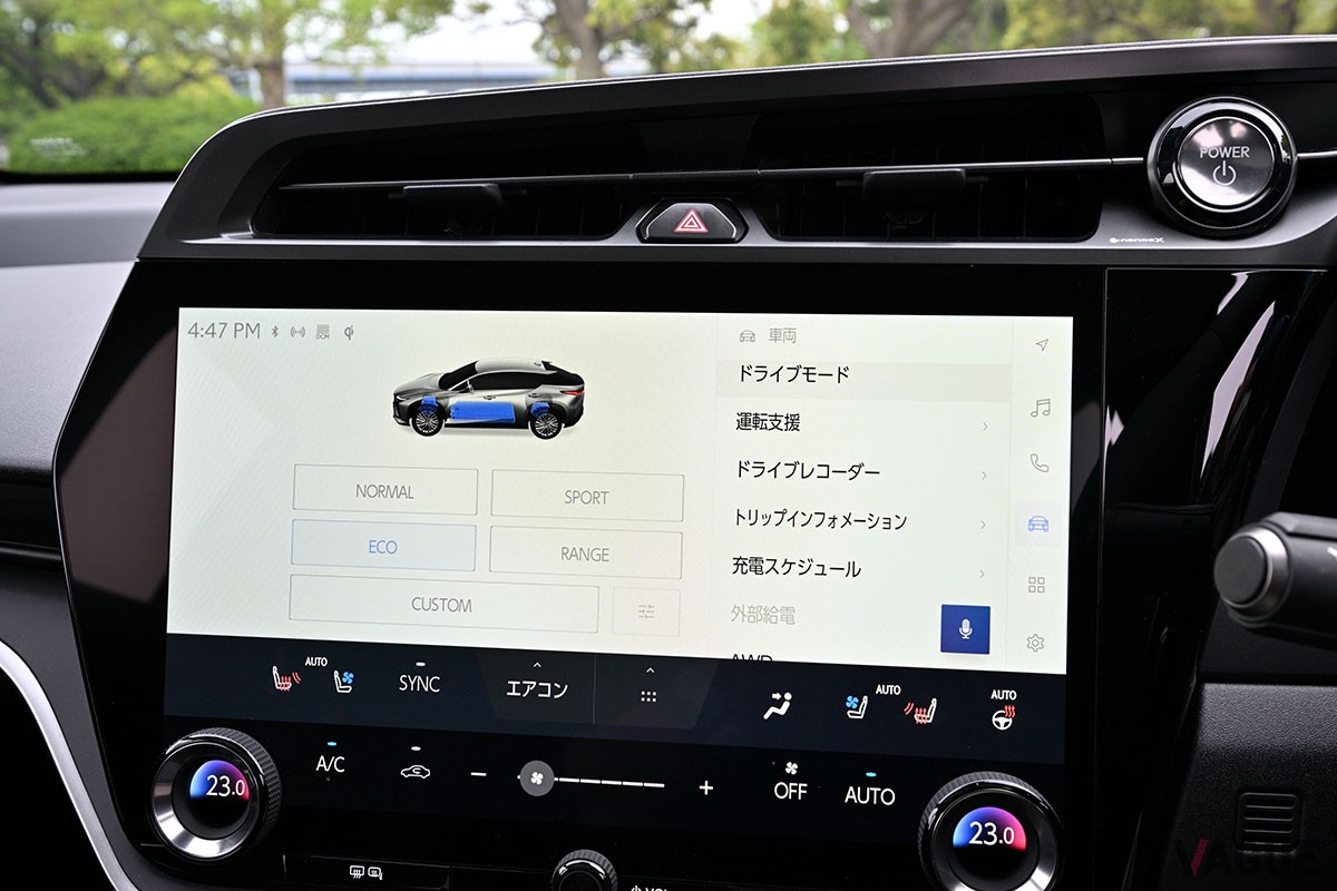 レクサスが理想とする、スッキリと澄んだドライブフィールを具現した電動SUV「RZ450e」