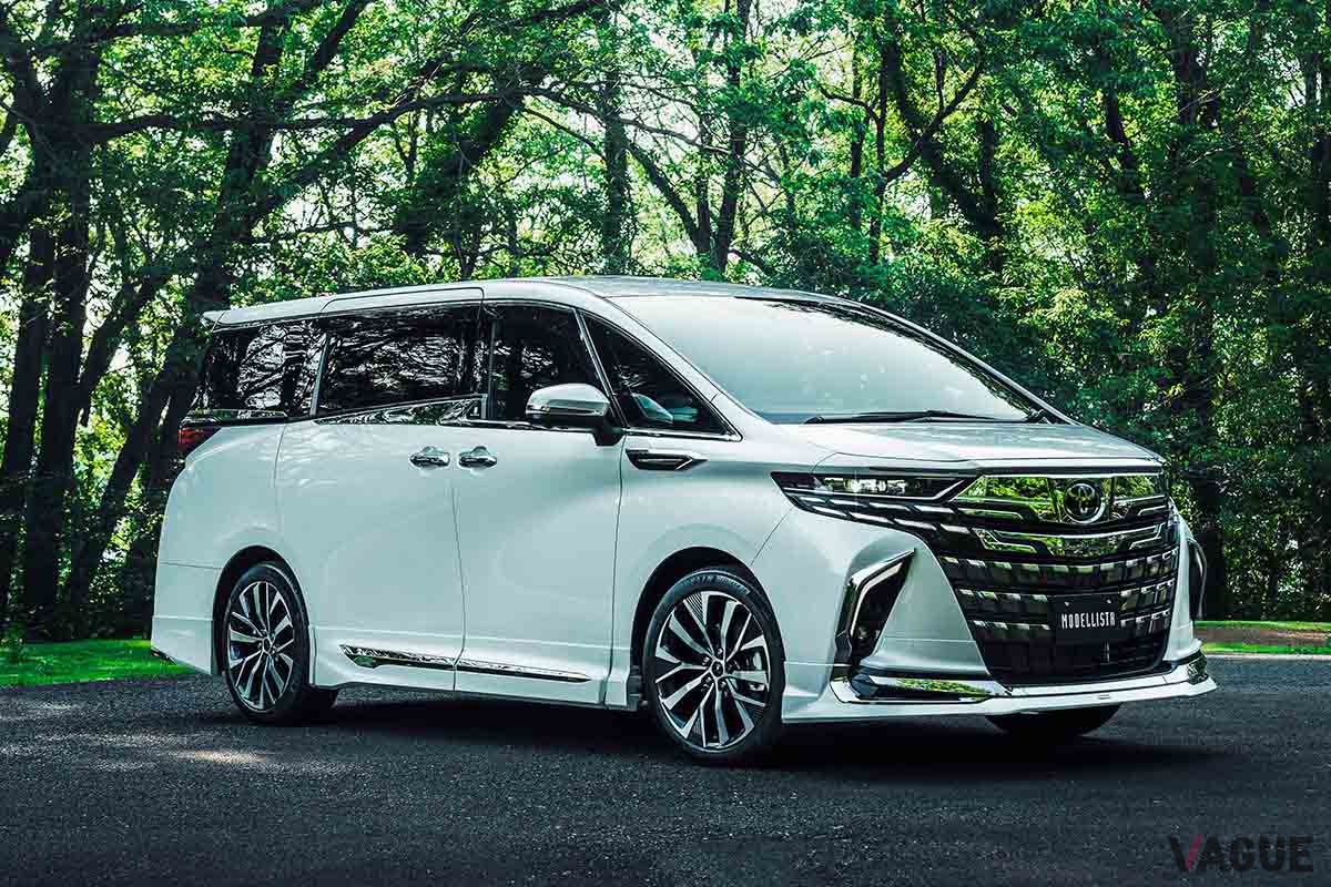 モデリスタが展開するトヨタ新型「アルファード」用カスタマイズパーツは、迫力あるエクステリアをさらにダイナミックに演出してくれる