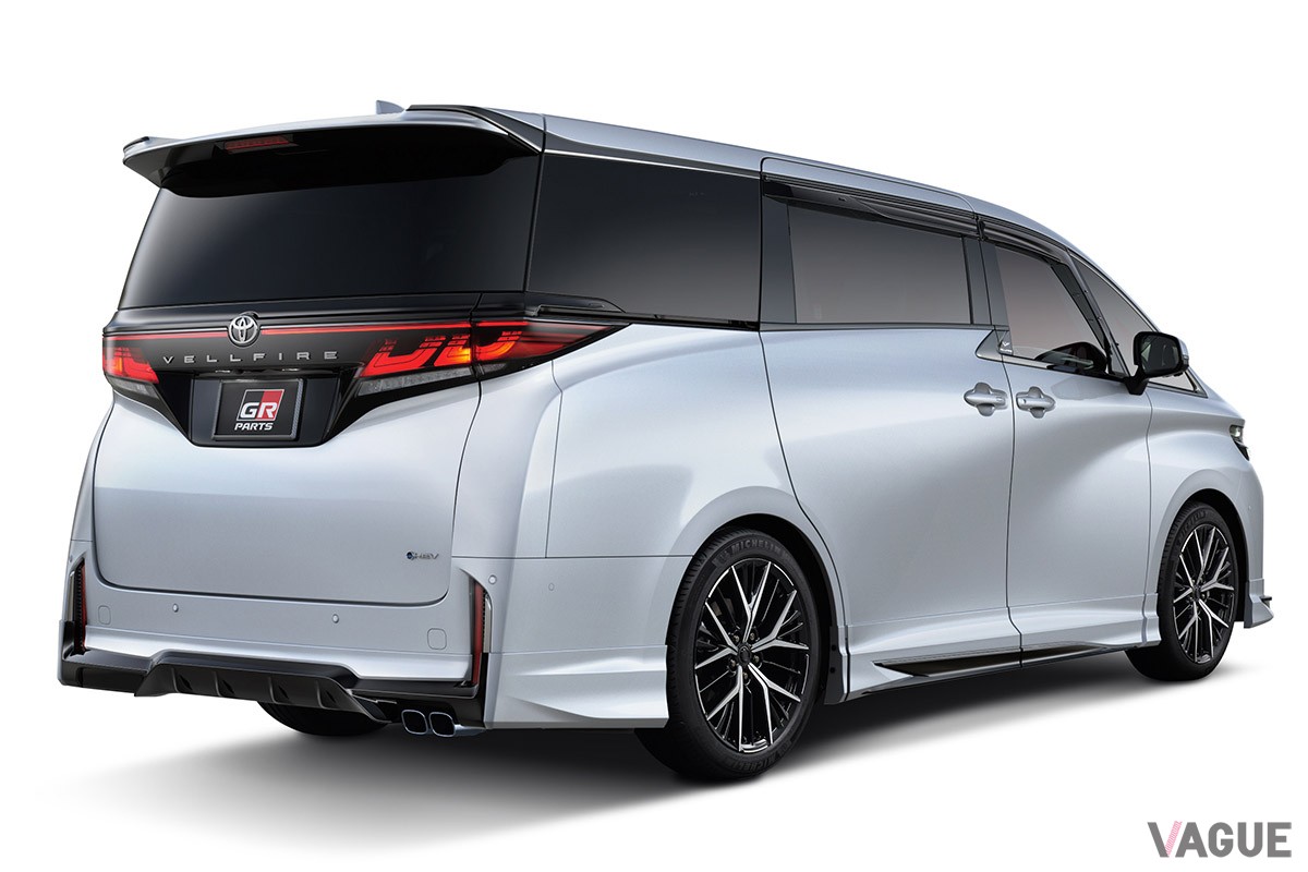 トヨタの高級ミニバンである新型「ヴェルファイア」用の「GRパーツ」は、エクステリアのデザイン性と走行性能をアップさせるパーツが充実している