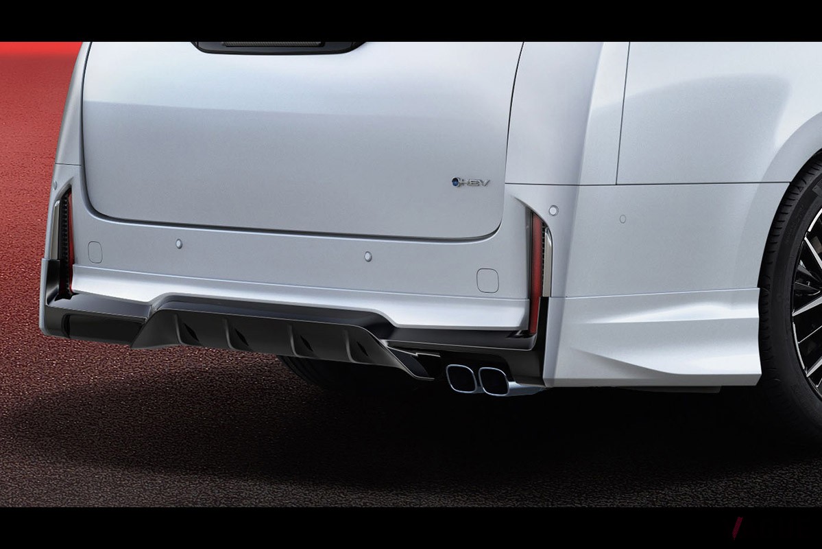 トヨタの高級ミニバンである新型「ヴェルファイア」用の「GRパーツ」は、エクステリアのデザイン性と走行性能をアップさせるパーツが充実している