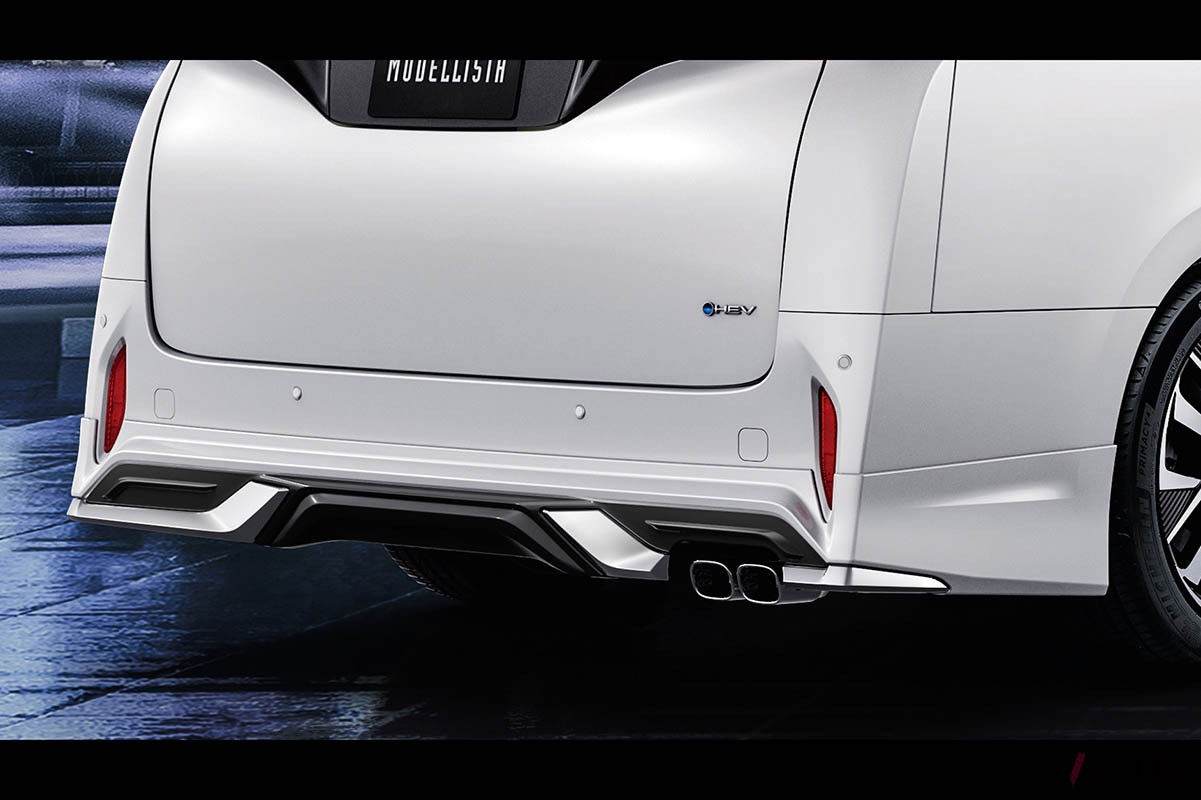 モデリスタが展開するトヨタ新型「アルファード」用カスタマイズパーツは、迫力あるエクステリアをさらにダイナミックに演出してくれる