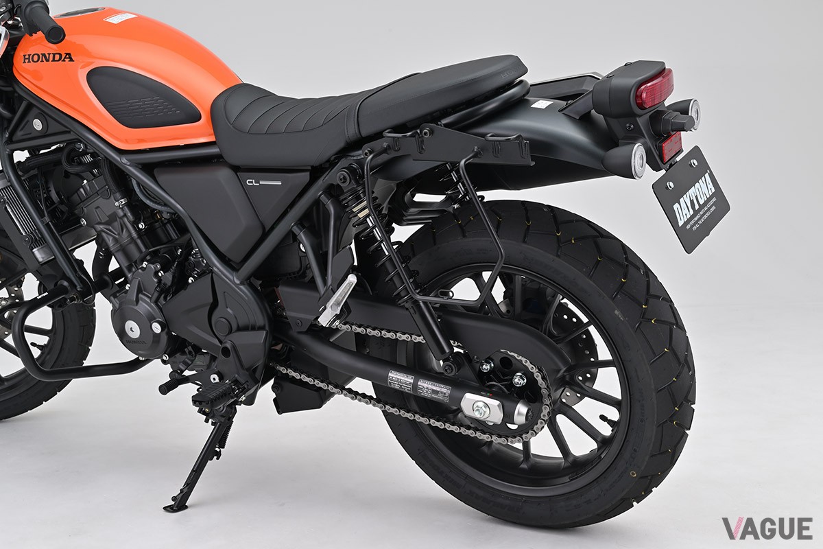 ホンダ「CL250」用のデイトナ「サドルバッグサポート（車体左側用）」