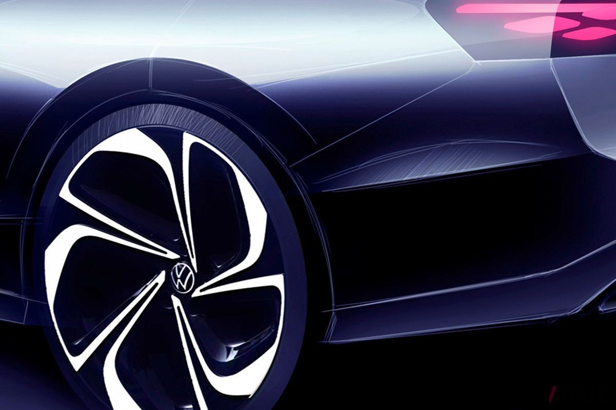 世界初公開されたVW「ID.エアロ」のデザインスケッチ