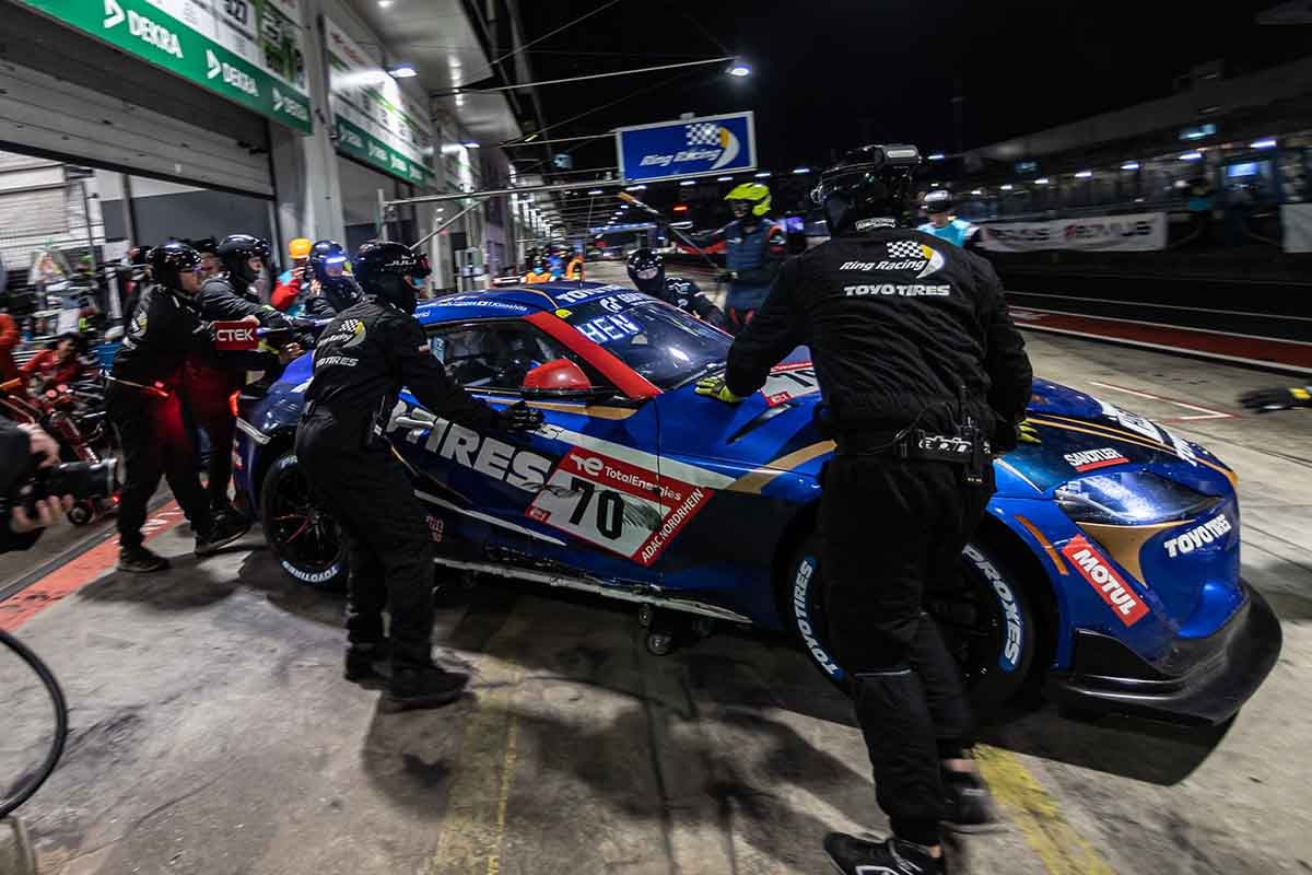 「TOYO TIRES with Ring Racing」の70号車、トヨタ「GRスープラGT4」