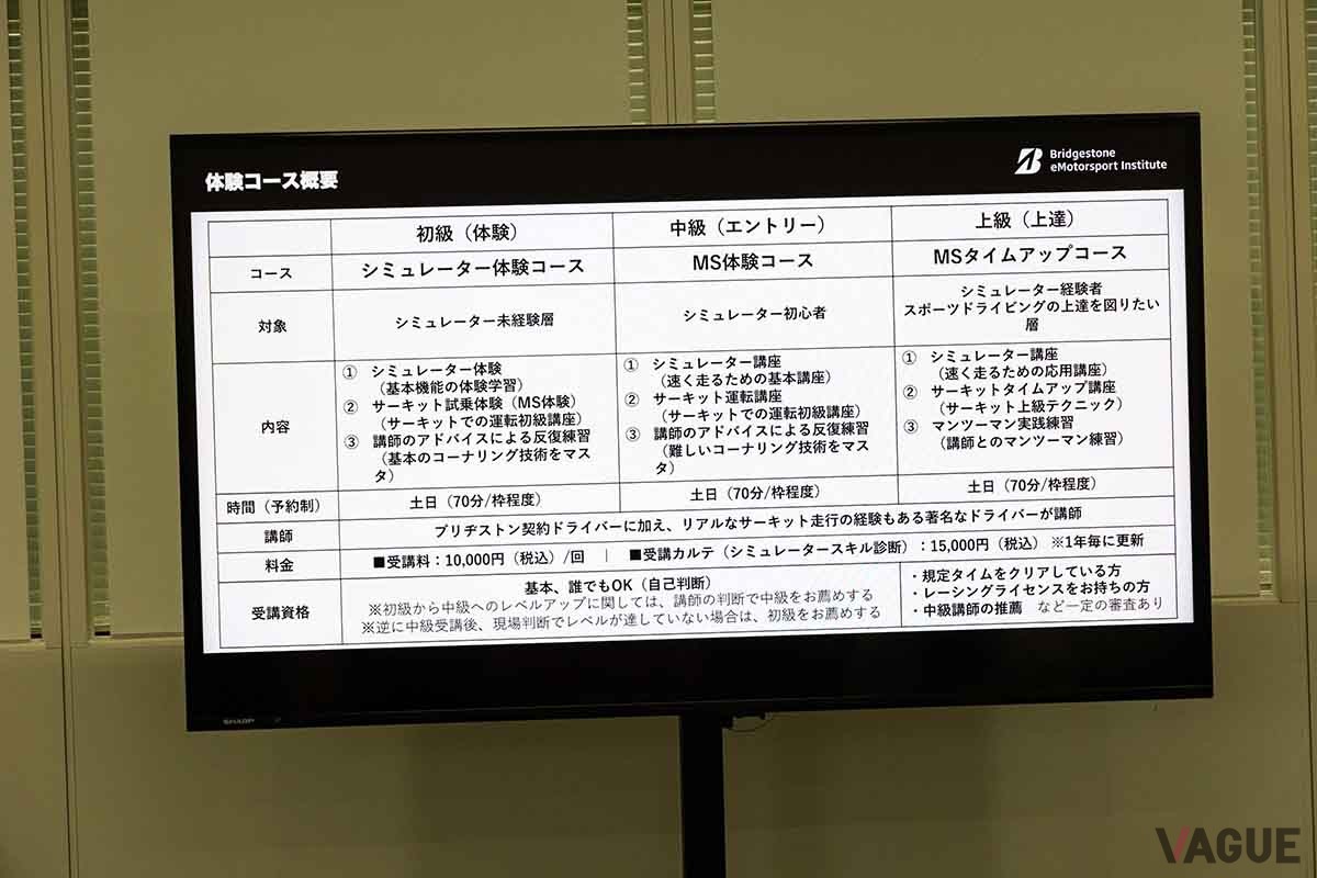 「Bridgestone eMotorsports Institute」の詳細