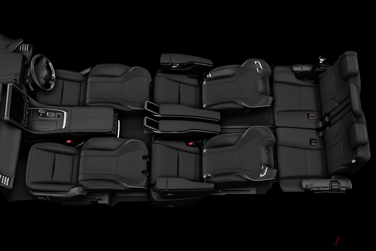 トヨタ新型「ヴェルファイア」のシートレイアウト