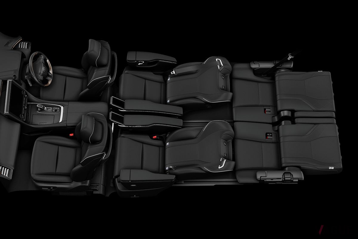 トヨタ新型「ヴェルファイア」のシートレイアウト