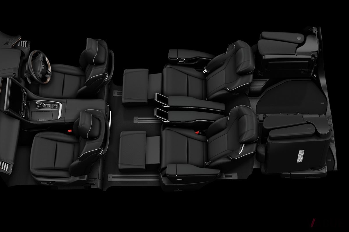トヨタ新型「ヴェルファイア」のシートレイアウト