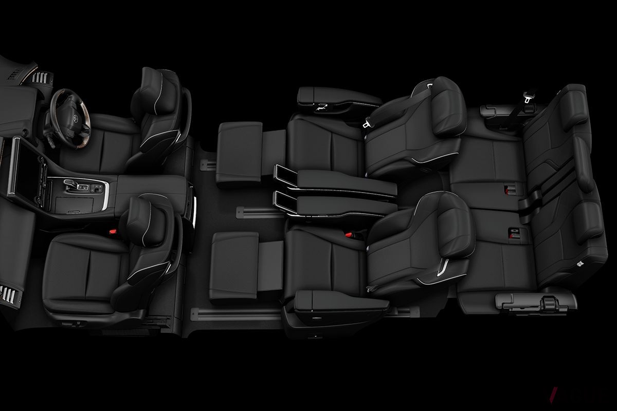 トヨタ新型「ヴェルファイア」のシートレイアウト