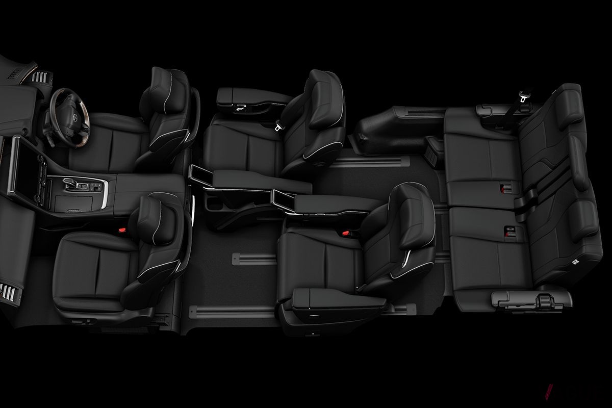 トヨタ新型「ヴェルファイア」のシートレイアウト
