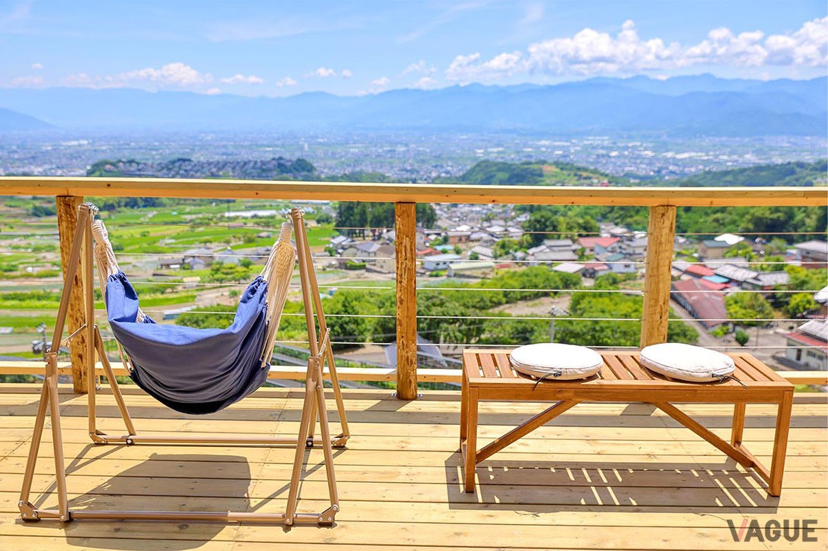 南アルプスの大自然と甲府盆地＆富士山の絶景を満喫できる新しいアウトドアリゾート施設「おそとのてらす」