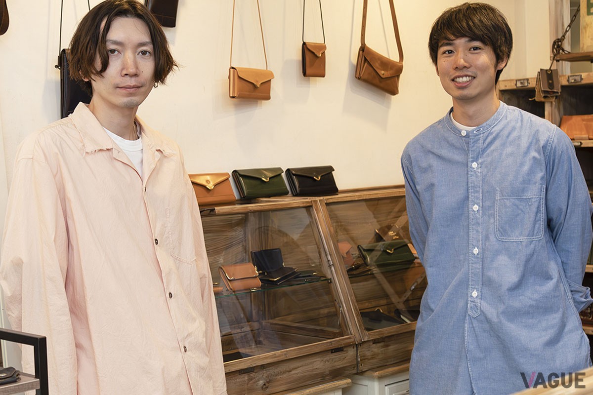 写真左は「池之端銀革店」の遠藤裕之氏、右は「ANGEL CLOVER」の黒田健二氏