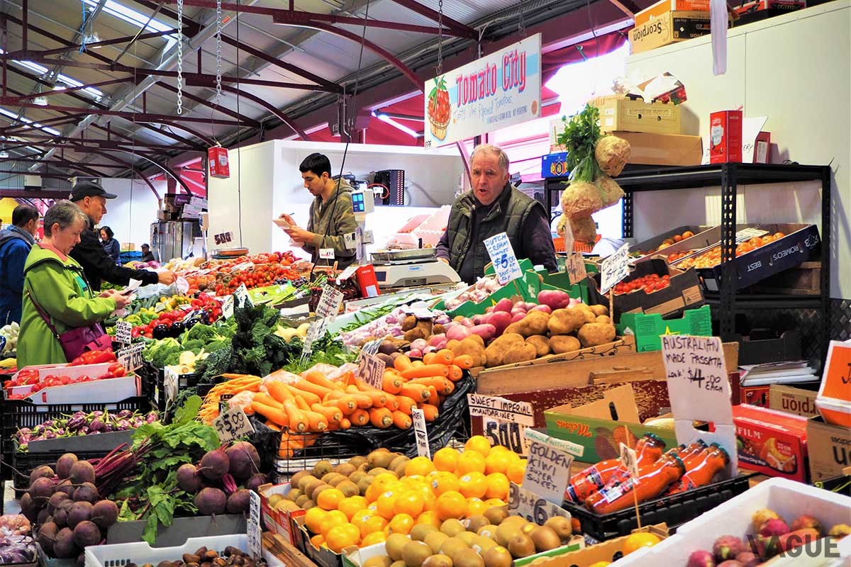 クイーン・ビクトリア・マーケット。約2時間の「Ultimate Foodie Tour」は、一人99AUD。