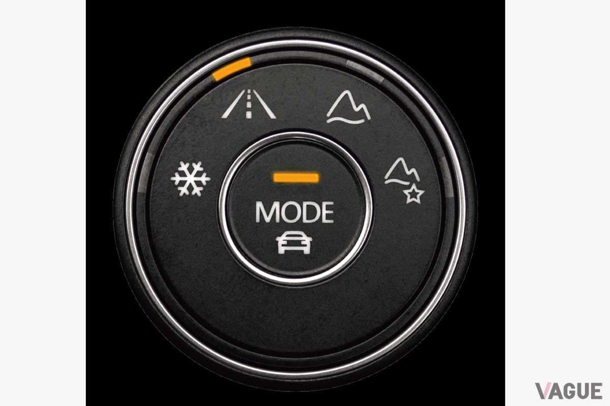VW新型「TロックR」のモードセレクター