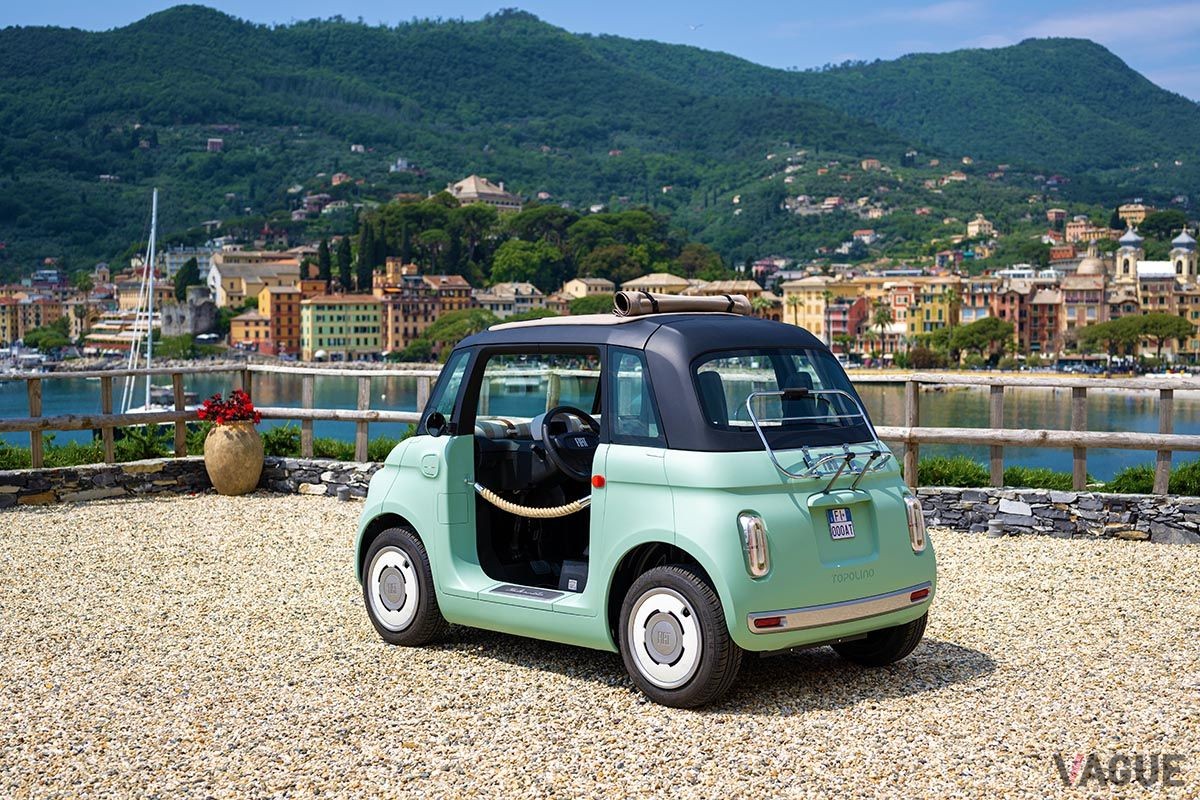 世界初公開されたフィアット新型「トポリーノ」（オープンボディ）