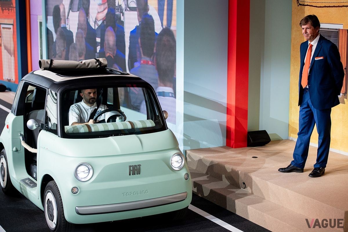世界初公開されたフィアット新型「トポリーノ」（オープンボディ）