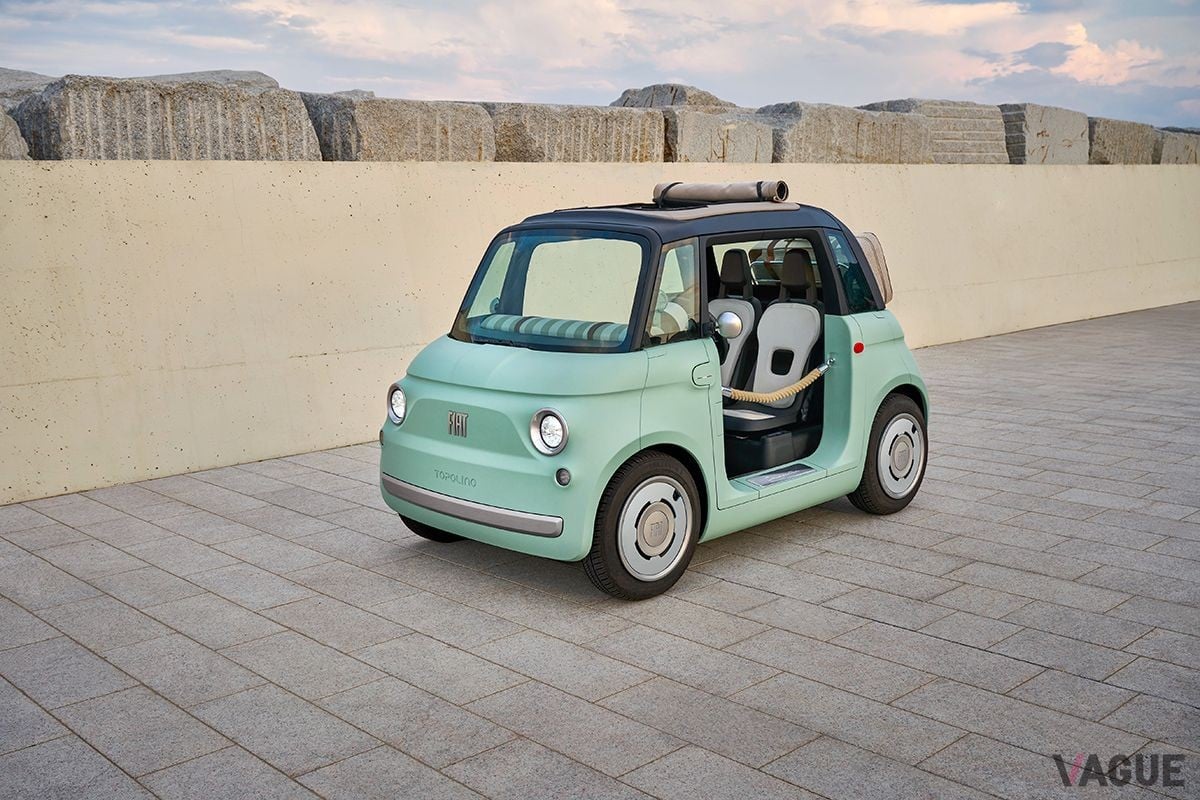 世界初公開されたフィアット新型「トポリーノ」（オープンボディ）