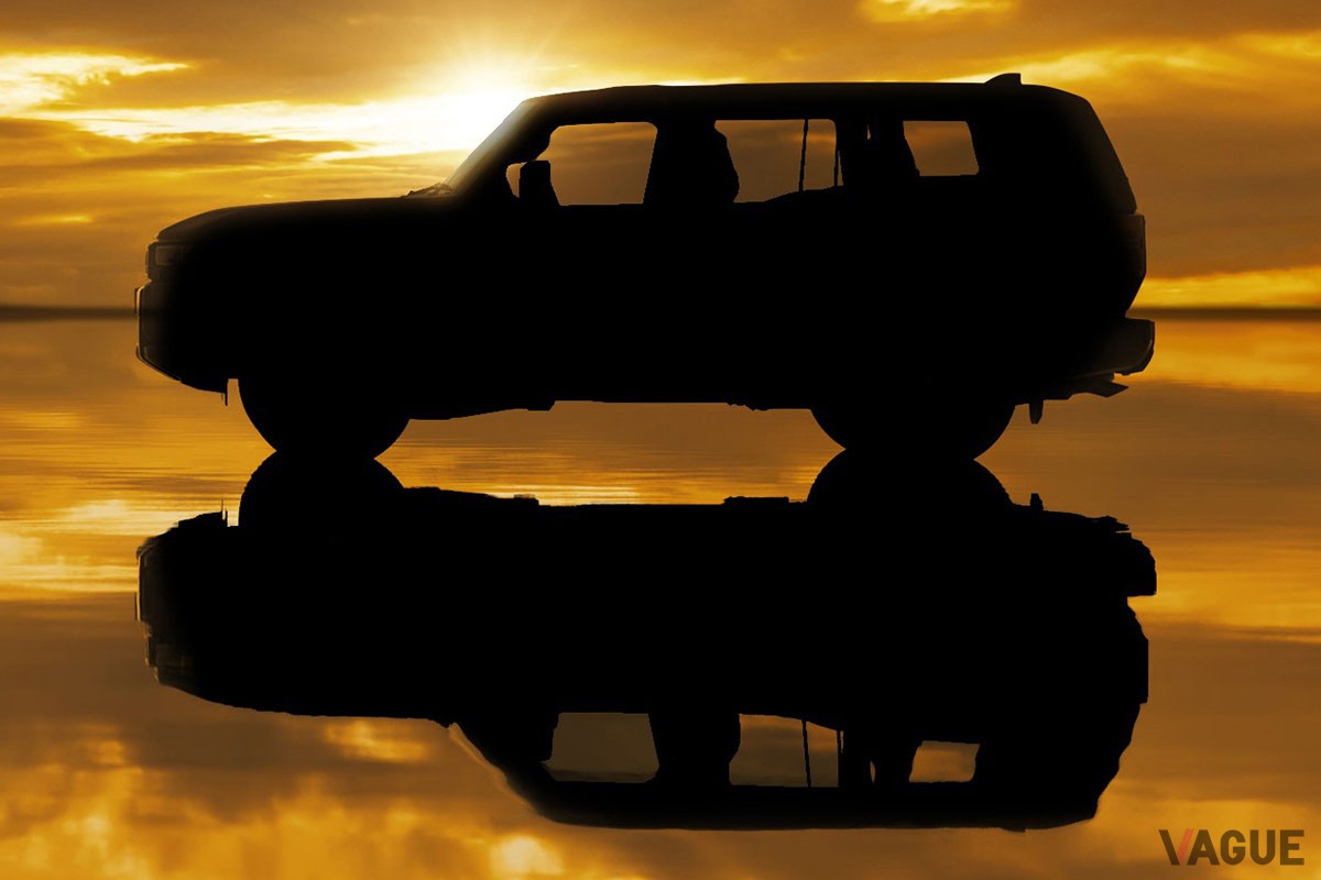 北米トヨタが発表した新型「ランドクルーザープラド」と思われるSUVのティザー写真