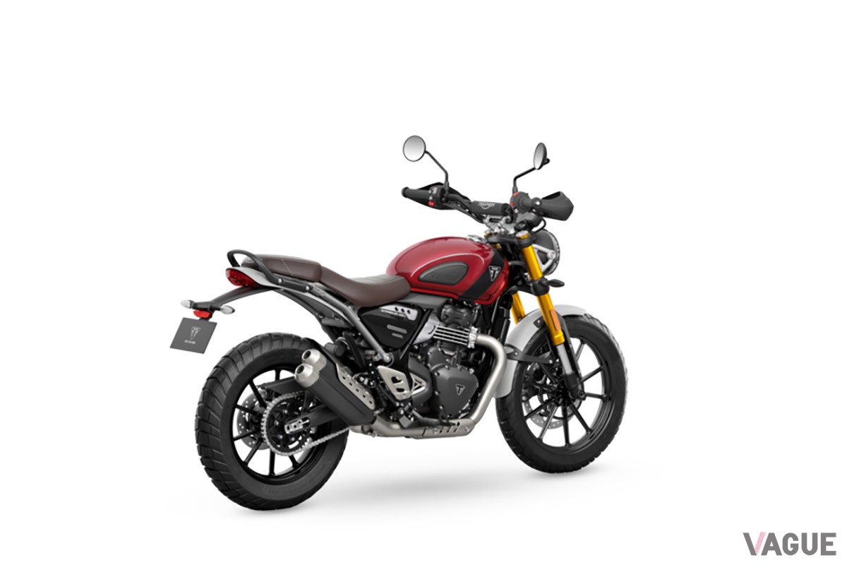 トライアンフ「スクランブラー400X」は、ルックスだけでなくライディングポジションや走破性などもスクランブラーモデルらしさが満点