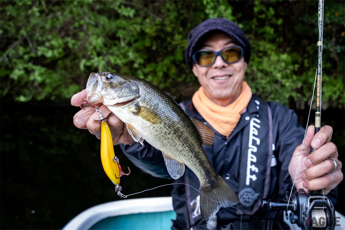 バナナカラーの「ツイーコイール」でしとめた一匹