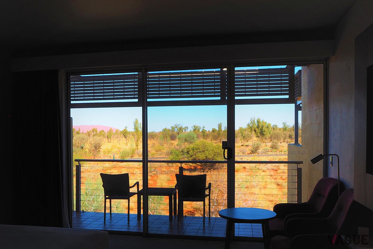 「デザート ガーデンズ ホテル」は、リゾートで唯一「ウルルview」を謳った部屋が。